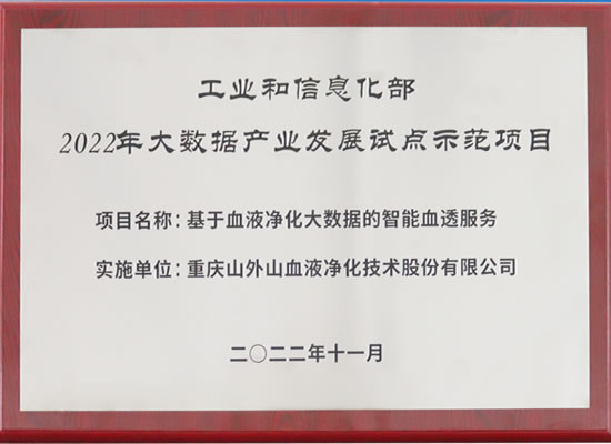 行業(yè)唯一！山外山公司入選“2022年大數(shù)據(jù)產(chǎn)業(yè)發(fā)展試點(diǎn)示范項(xiàng)目”